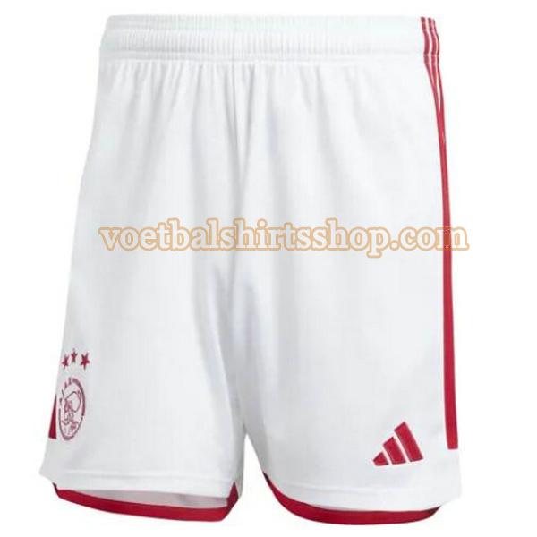 ajax shorts thuis 2023 2024 mannen rood wit