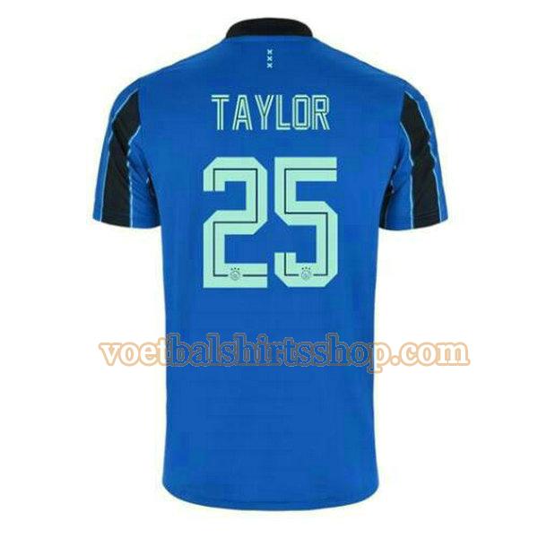 ajax voetbalshirt kenneth taylor 25 uit 2021 2022 mannen blauw