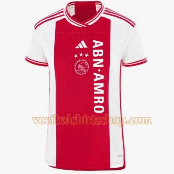 ajax voetbalshirt thuis 2023 2024 dames rood wit