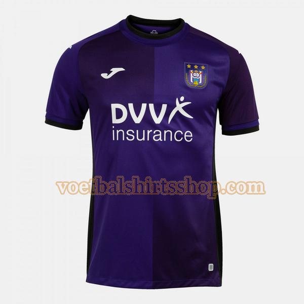 anderlecht voetbalshirt thuis 2022 2023 mannen thailand purple