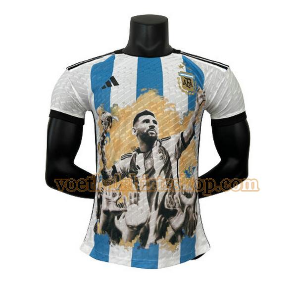 argentinië shirt commemorative edition 2023 mannen player blauw wit