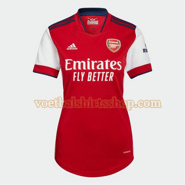arsenal voetbalshirt thuis 2021 2022 dames rood