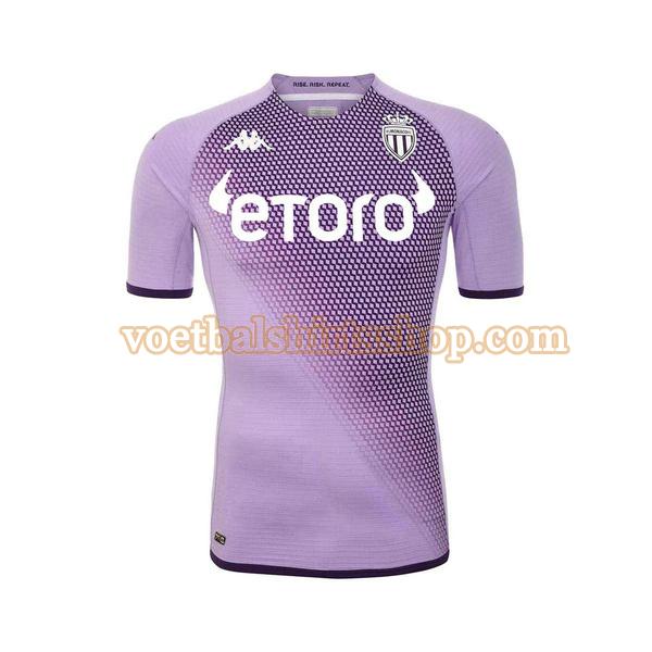 as monaco voetbalshirt 3e 2022 2023 mannen purple