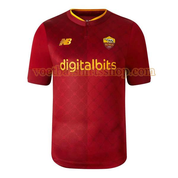 as roma shirt thuis 2022 2023 mannen rood