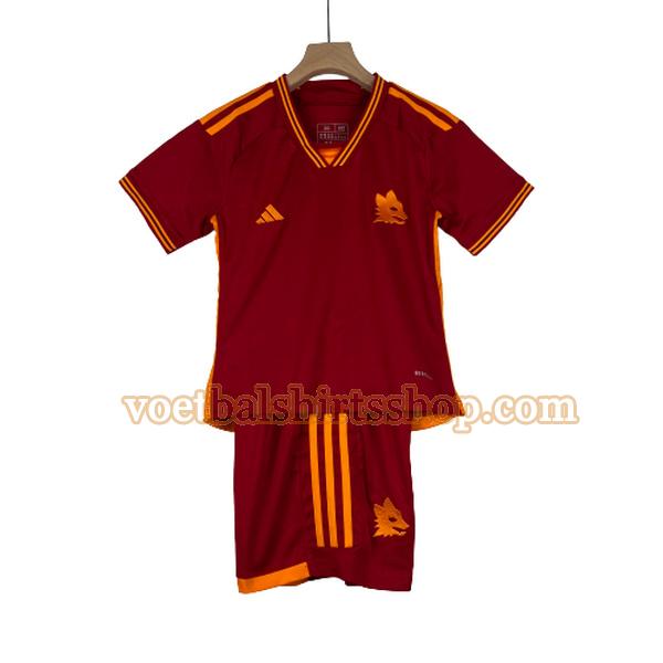 as roma voetbalshirt thuis 2023 2024 kinderen rood