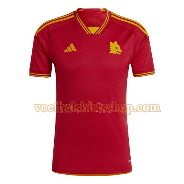 as roma voetbalshirt thuis 2023 2024 mannen rood