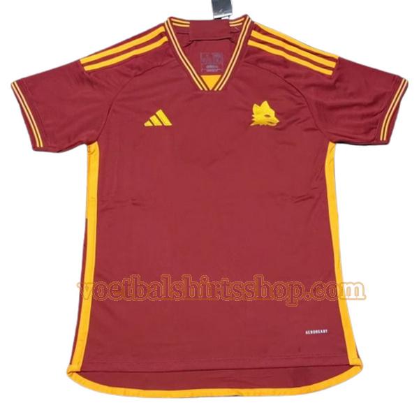 as roma voetbalshirt thuis 2023 2024 mannen thailand rood