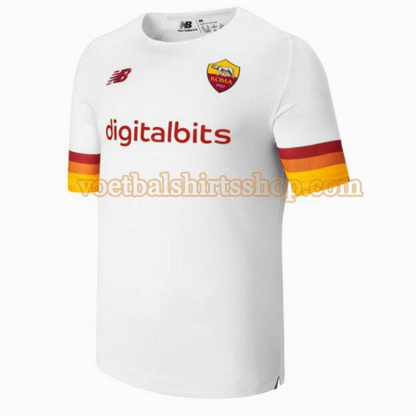 as roma voetbalshirt uit 2021 2022 mannen wit