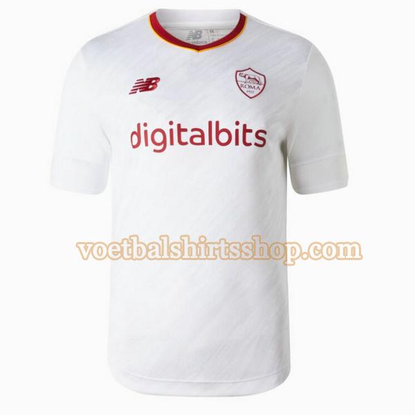 as roma voetbalshirt uit 2022 2023 mannen wit