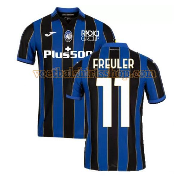 atalanta voetbalshirt freuler 11 thuis 2021 2022 mannen blauw zwart