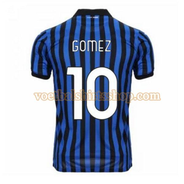 atalanta voetbalshirt gomez 10 thuis 2020-2021 mannen blauw