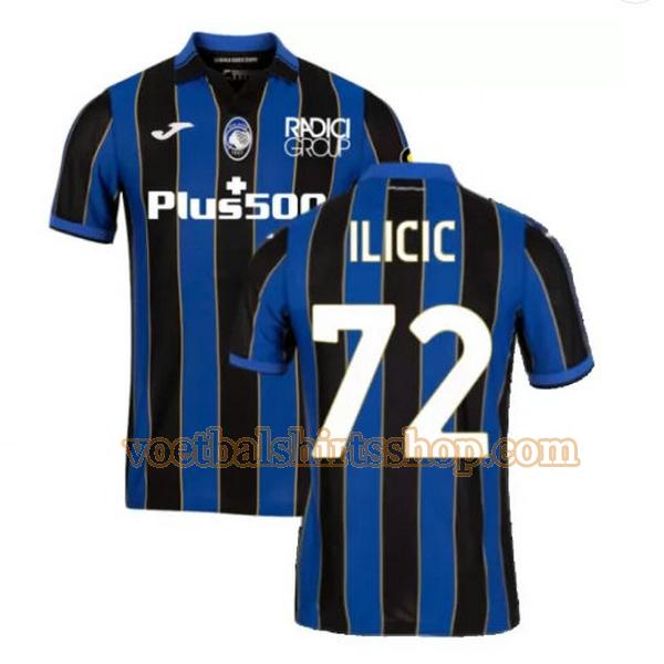 atalanta voetbalshirt ilicic 72 thuis 2021 2022 mannen blauw zwart