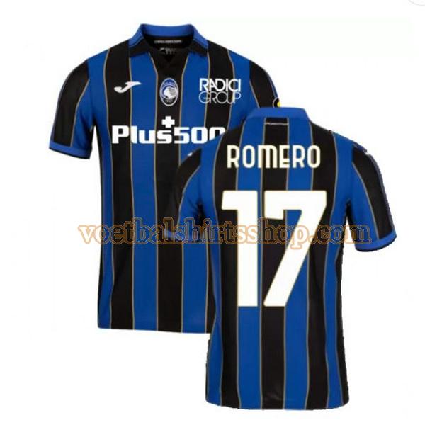 atalanta voetbalshirt romero 17 thuis 2021 2022 mannen blauw zwart