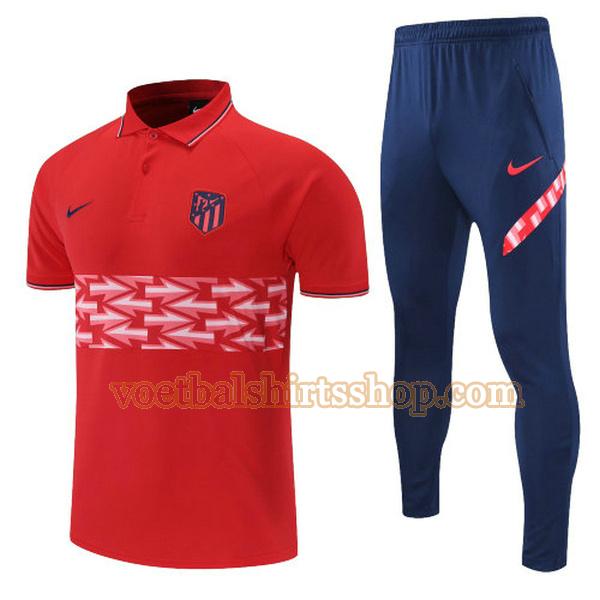 atletico madrid polo 2022 mannen set rood