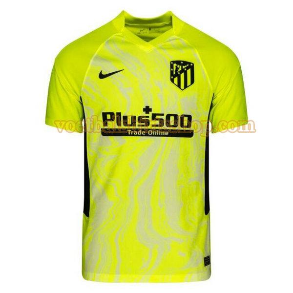 atletico madrid voetbalshirt 3e 2020-2021 mannen geel
