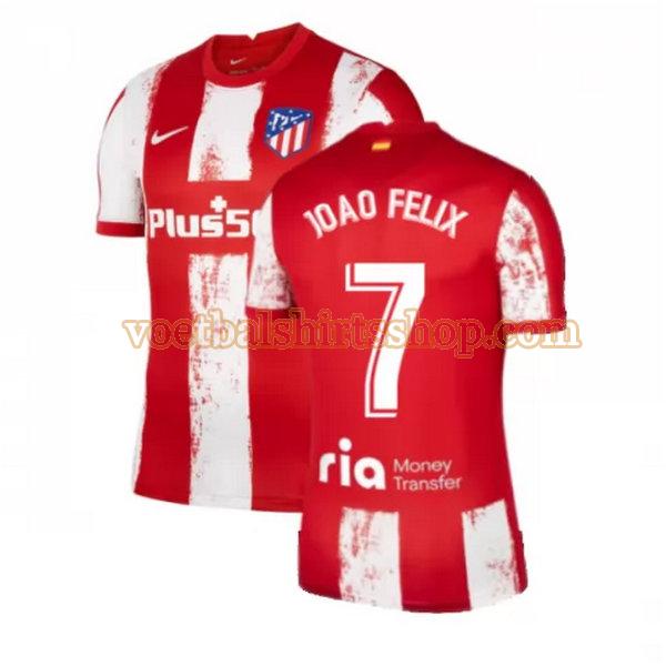 atletico madrid voetbalshirt joao felix 7 thuis 2021 2022 mannen rood wit