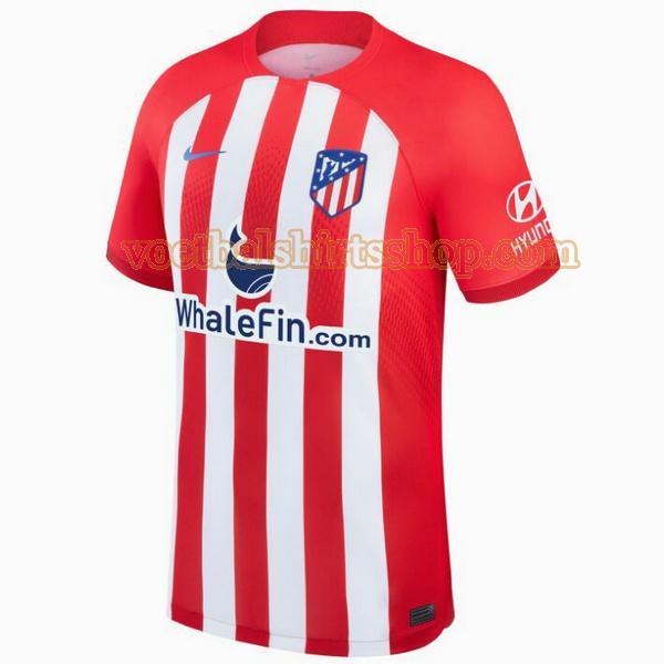 atletico madrid voetbalshirt thuis 2023 2024 mannen wit rood