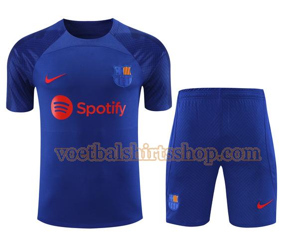 barcelona shirt training 2023 2024 mannen set blauw