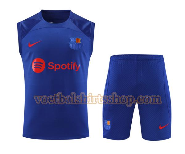 barcelona shirt vest 2023 2024 mannen set blauw
