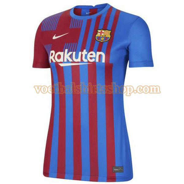 barcelona voetbalshirt thuis 2021 2022 dames rood blauw