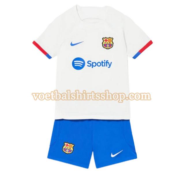 barcelona voetbalshirt uit 2023 2024 kinderen wit