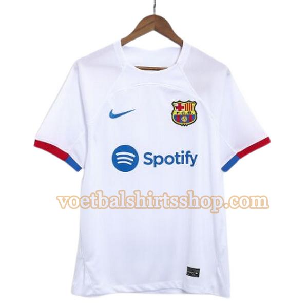 barcelona voetbalshirt uit 2023 2024 mannen wit