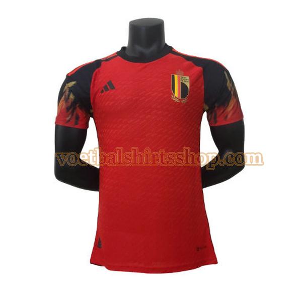 belgië shirt thuis 2022 mannen player rood