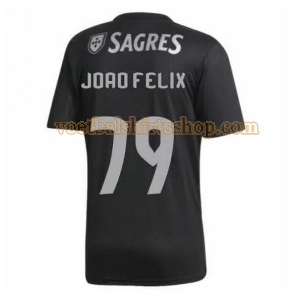 benfica voetbalshirt joao felix 79 uit 2020-2021 mannen zwart