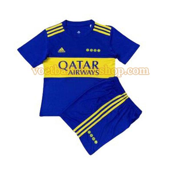 boca juniors voetbalshirt thuis 2021 2022 kinderen blauw