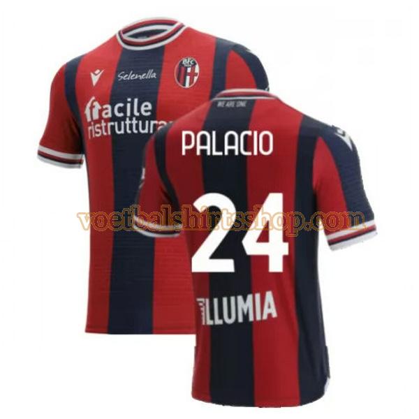 bologna voetbalshirt palacio 24 thuis 2021 2022 mannen rood blauw