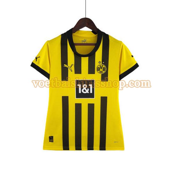 borussia dortmund voetbalshirt thuis 2022 2023 dames geel
