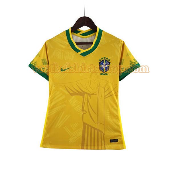 brasi voetbalshirt classic 2022 dames geel