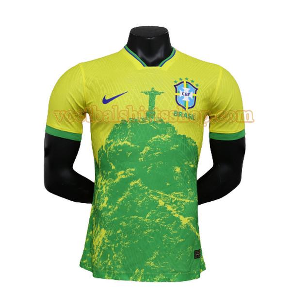 brazilië voetbalshirt special edition 2023 mannen player geel