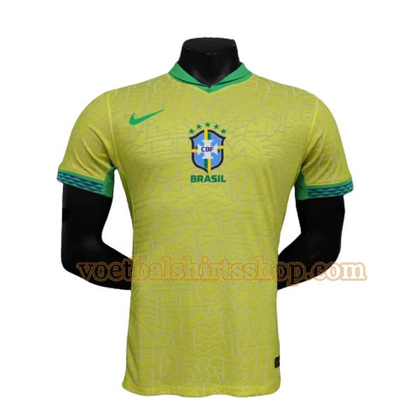 brazilië voetbalshirt thuis 2023 mannen player geel