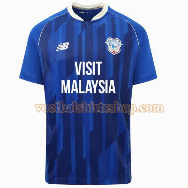 cardiff city voetbalshirt thuis 2023 2024 mannen thailand blauw