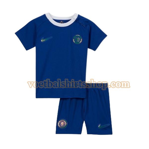 chelsea voetbalshirt thuis 2023 2024 kinderen blauw