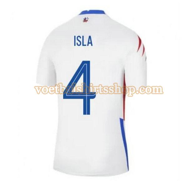 chili voetbalshirt isla 4 uit 2020-2021 mannen wit