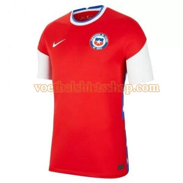 chili voetbalshirt thuis 2020-2021 mannen thailand rood