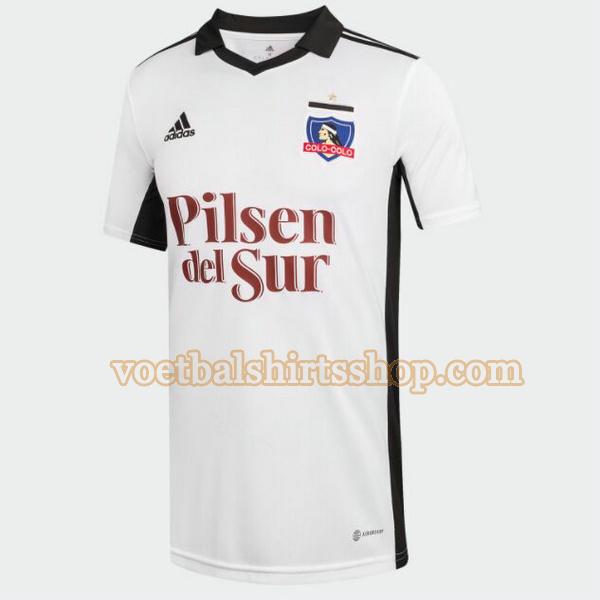 colo-colo voetbalshirt thuis 2022 2023 mannen thailand wit
