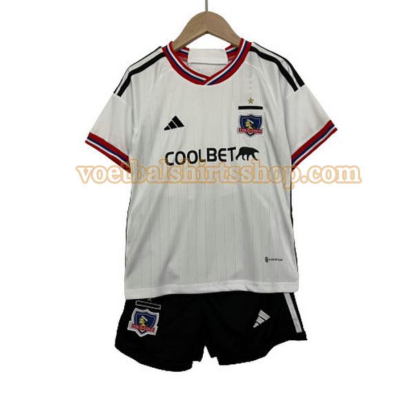 colo-colo voetbalshirt thuis 2023 2024 kinderen wit