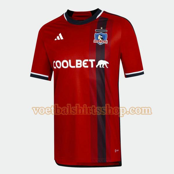 colo-colo voetbalshirt uit 2023 mannen thailand rood