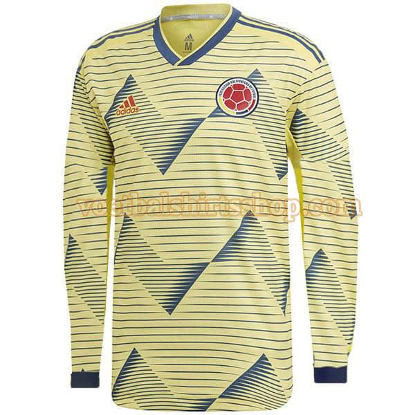 colombia voetbalshirt thuis 2019 mannen lange mouw