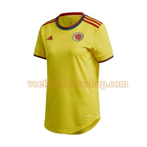 colombia voetbalshirt thuis 2021 2022 dames geel