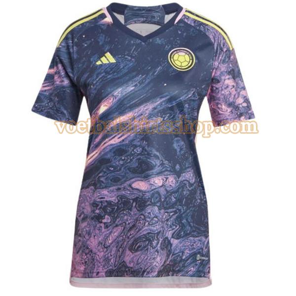 colombia voetbalshirt uit 2023 dames purple