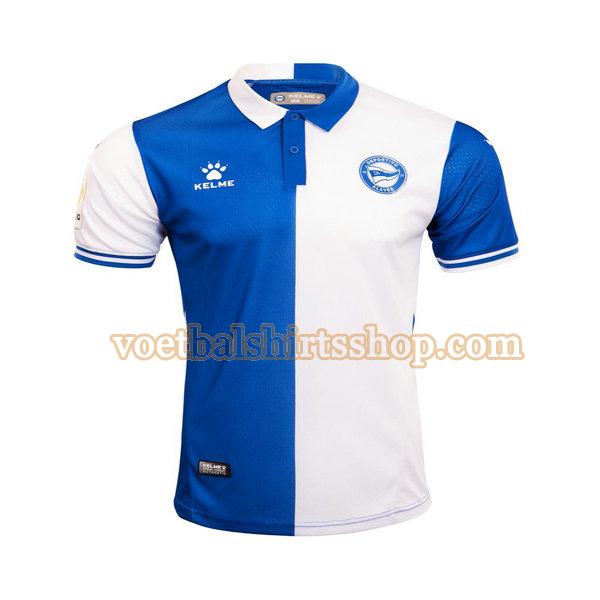 deportivo alaves voetbalshirt thuis 2021 2022 mannen thailand blauw wit
