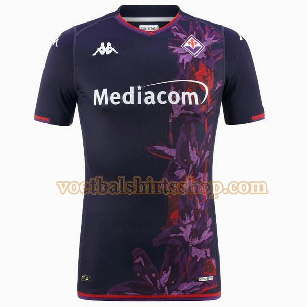 fiorentina voetbalshirt 3e 2023 2024 mannen thailand purple