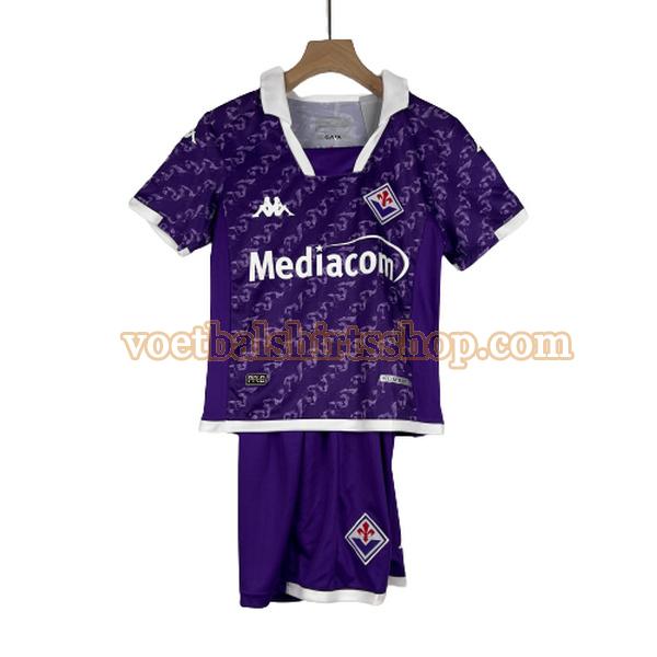 fiorentina voetbalshirt thuis 2023 2024 kinderen purple