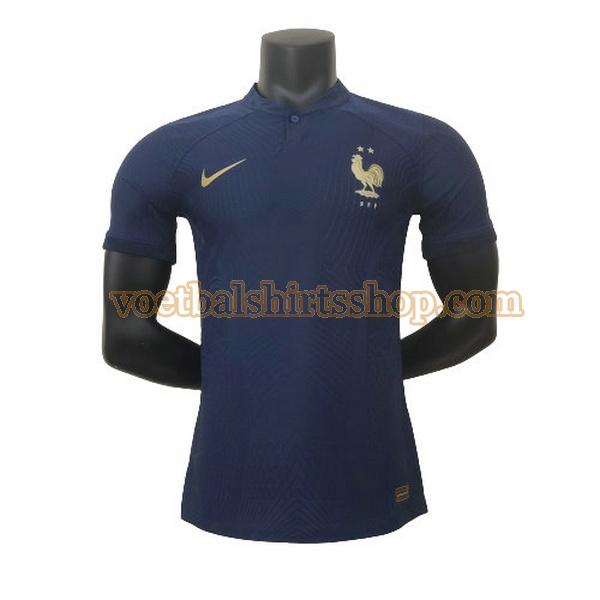 frankrijk shirt thuis 2022 mannen player blauw