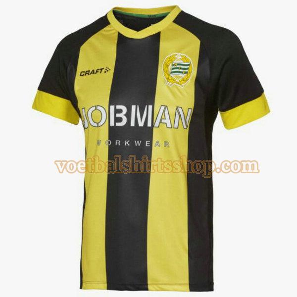 hammarby voetbalshirt uit 2021 2022 mannen thailand geel zwart