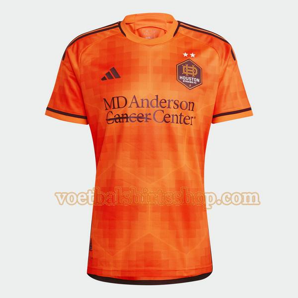 houston dynamo shirt thuis 2023 2024 mannen thailand oranje